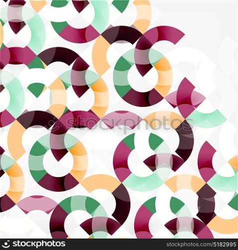 Colorful rings on grey background, modern geometric pattern design. Colorful rings on grey background, modern geometric pattern design. Vector business or technology presentation design template, brochure or flyer pattern, or geometric web banner