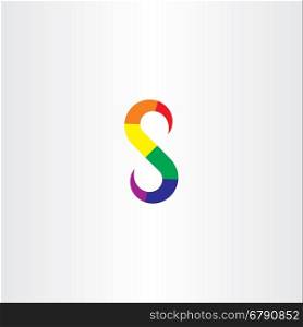 colorful s letter logo icon vector element