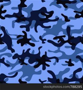 Colorful seamless pattern winter camouflage. Khaki texture. Simple flat vector illustration. For the design of fabric, wrapping paper, covers, web sites.