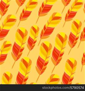 Colorful seamless pattern with bright abstract transparent feathers.. Colorful seamless pattern with bright abstract transparent feathers