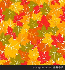 Colorful seamless pattern with maple leaves. Colorful seamless pattern with maple leaves. Vector autumn colors background