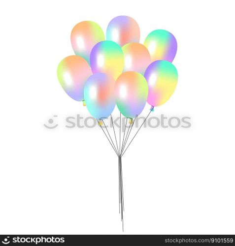 Colorful shiny balloons. Happy birthday. Love concept. Vector illustration. EPS 10.. Colorful shiny balloons. Happy birthday. Love concept. Vector illustration.