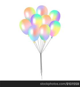 Colorful shiny balloons. Happy birthday. Love concept. Vector illustration. EPS 10.. Colorful shiny balloons. Happy birthday. Love concept. Vector illustration.