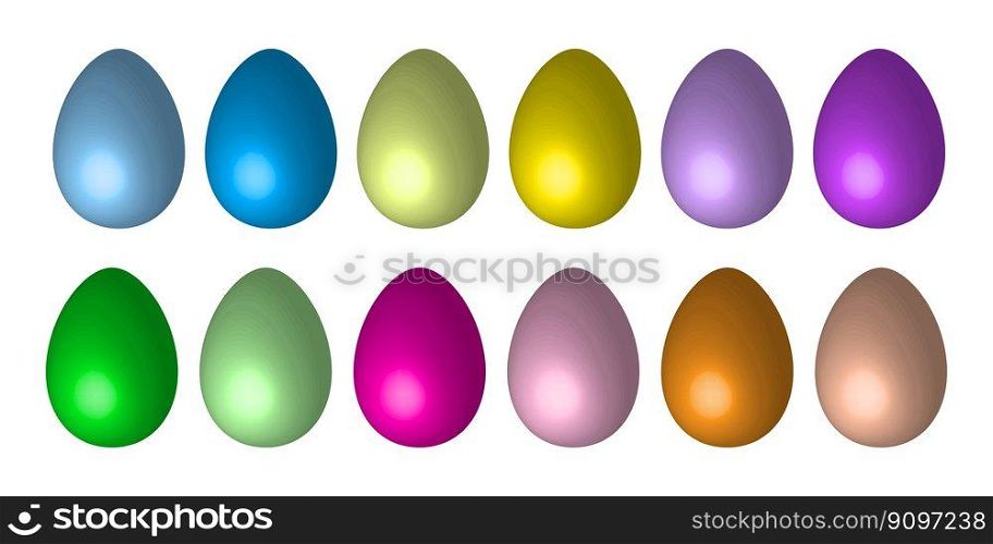 colorful shiny eggs. Spring decoration. Painted template. Vector illustration. EPS 10.. colorful shiny eggs. Spring decoration. Painted template. Vector illustration.