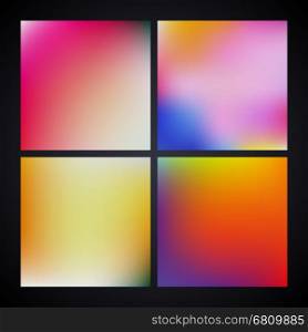 Colorful smooth gradient background. Color wallpaper template. Vector illustration.