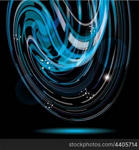 Colorful smooth twist light lines vector background. Eps 10. . Abstract Blue Background Texture