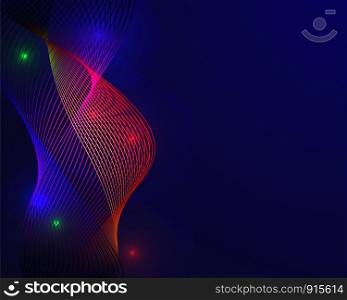 Colorful spectrum in blue background. Abstract Background concept. Element of presentation. Vector illustration