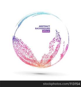 Colorful Sphere Composition Vector. Bright Dotted Abstract Graphics. Isolated On White Background. Colorful Sphere Composition Vector. Dotted Abstract Graphics. Isolated On White