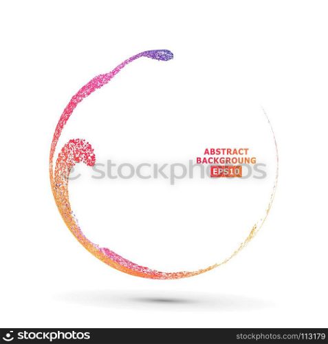 Colorful Sphere Composition Vector. Dotted Abstract Graphics. Isolated On White Background. Colorful Sphere Composition Vector. Dotted Abstract Graphics. Isolated On White