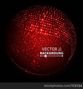 Colorful Sphere Composition Vector. Glowing Abstract Background. Colorful Sphere Composition Vector. Glowing Background