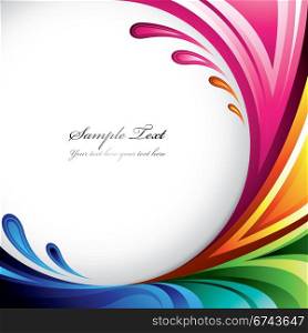 Colorful splash background. A splash of various colors - Background design for your text