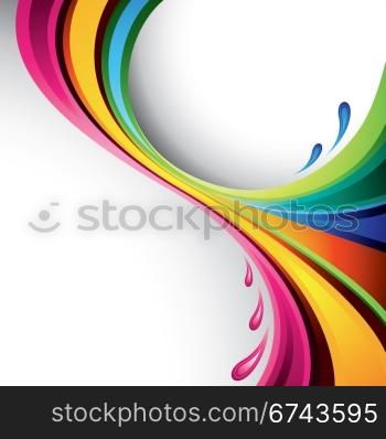 Colorful splash design. A splash of various colors - vector background