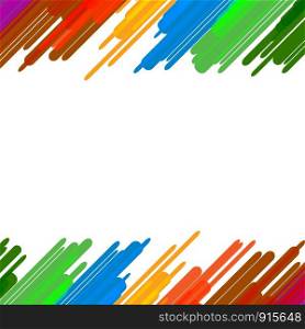 Colorful splash paint art background. Education and Funny concept. Drawing with rainbow color theme. Vector illustration