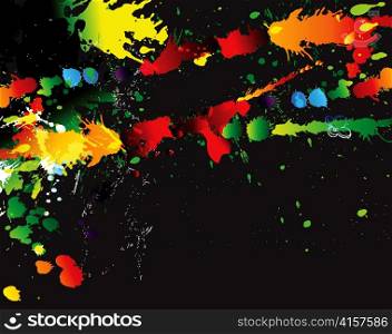 colorful splatter vector illustration