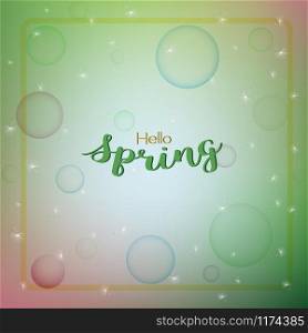 Colorful spring abstract background,light with bokeh design for poster or greeting card