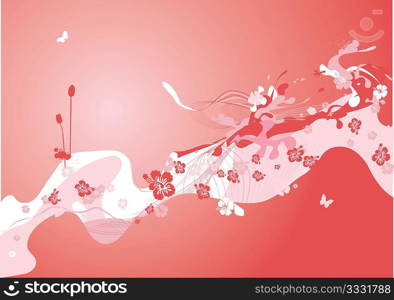 Colorful spring decoration. abstract Spring flower background