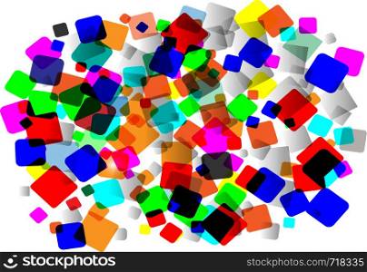 Colorful square shape pattern for background vector illustration eps 10. Colorful square shape pattern for background Vector