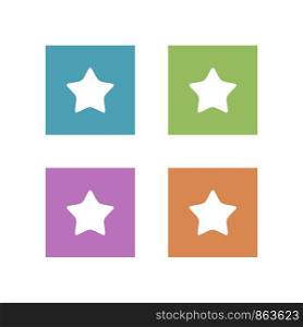 Colorful Star App Icon Logo Template Illustration Design. Vector EPS 10.