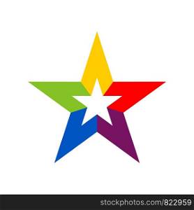 Colorful Star Sign Logo Template Illustration Design. Vector EPS 10.