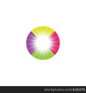 colorful star sun logo vector design