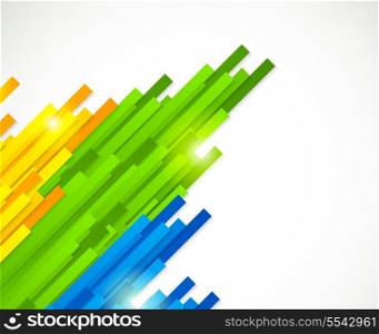 Colorful straight lines. Design for brazil world cup. Vector illustration