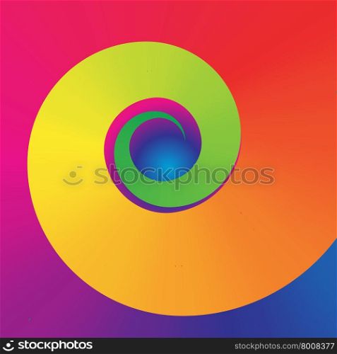 Colorful swirl shape. Abstract swirl shape. EPS 10 vector illustration. Used transparency layers and mesh