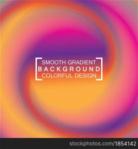 Colorful swirl smooth gradient design abstract background