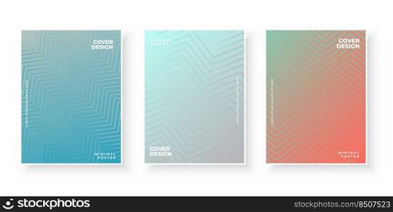 Colorful template with gradient set for presentation