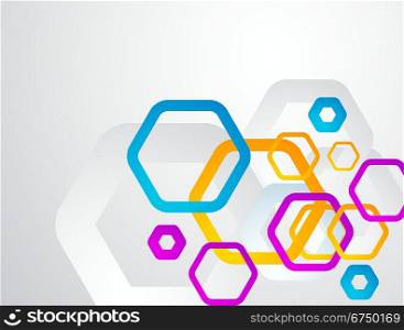 Colorful tender geometric background