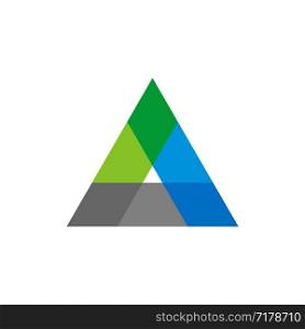 Colorful Triangle Logo Template Illustration Design. Vector EPS 10.