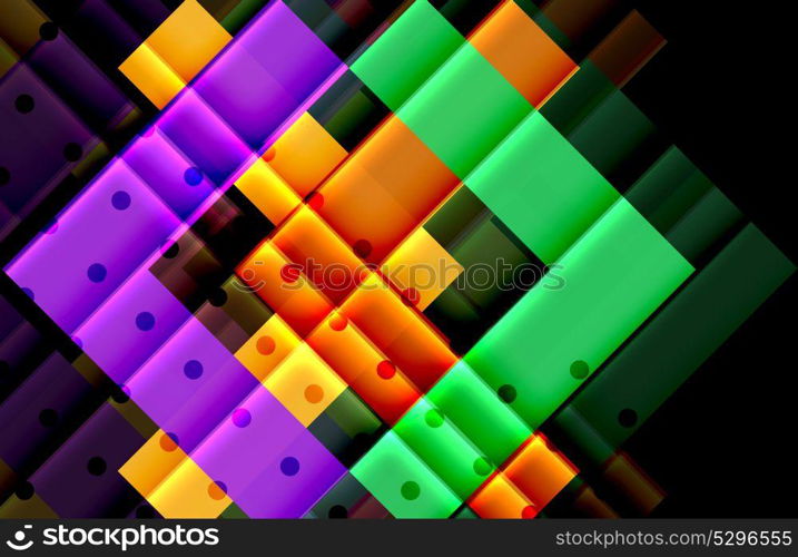 Colorful triangles and arrows on dark background. Colorful triangles and arrows on dark background. Vector illustration