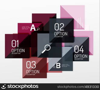 Colorful triangles and squares. Colorful triangles and squares, banner for infographics