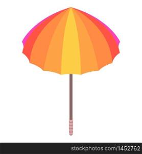 Colorful umbrella icon. Isometric of colorful umbrella vector icon for web design isolated on white background. Colorful umbrella icon, isometric style