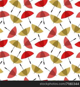 Colorful umbrellas seamless background pattern vector illustration. Autumn weather style. Colorful umbrellas seamless background pattern vector illustration