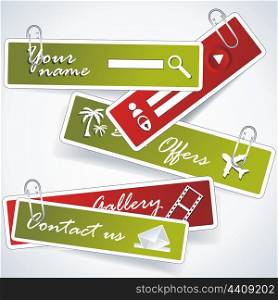 colorful vector banner set