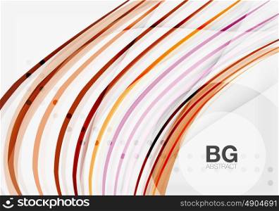 Colorful vector stripes on grey. Colorful vector stripes on grey. Modern technology or business web abstract background