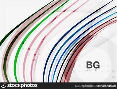 Colorful vector stripes on grey. Colorful vector stripes on grey. Modern technology or business web abstract background