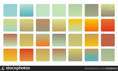 colorful warm colors gradients big set. colorful warm colors gradients big set vector illustration