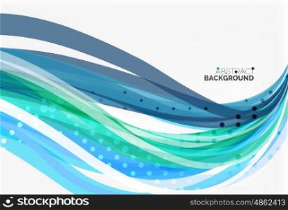 Colorful wave abstract background. Vector template background for workflow layout, diagram, number options or web design