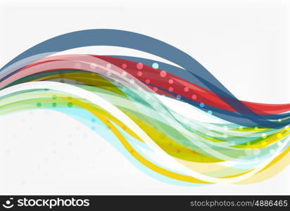 Colorful wave abstract background. Vector template background for workflow layout, diagram, number options or web design