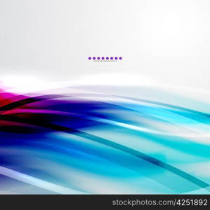 Colorful wave business template