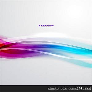 Colorful wave business template