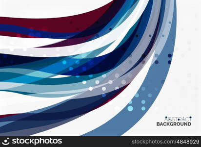 Colorful wave stripes and lines. Vector template background for workflow layout, diagram, number options or web design