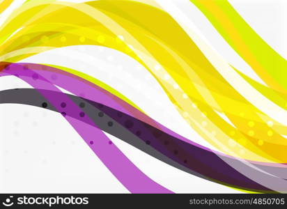 Colorful wave stripes and lines. Vector template background for workflow layout, diagram, number options or web design