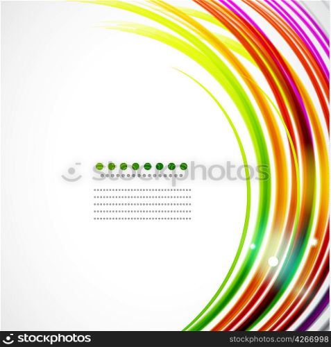 Colorful wavy lines