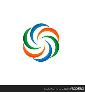 Colorful Windmill Logo Template Illustration Design. Vector EPS 10.