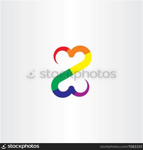 colorful z letter icon vector symbol illustration design