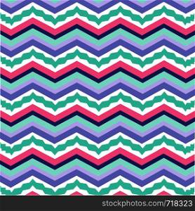 Colorful zigzag pattern seamless vector