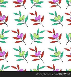 colorfull berry repeat pattern. textile mosaic design