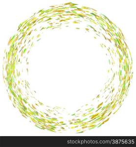 Colorfull Confetti Circle Isolated on White Background. Confetti Circle